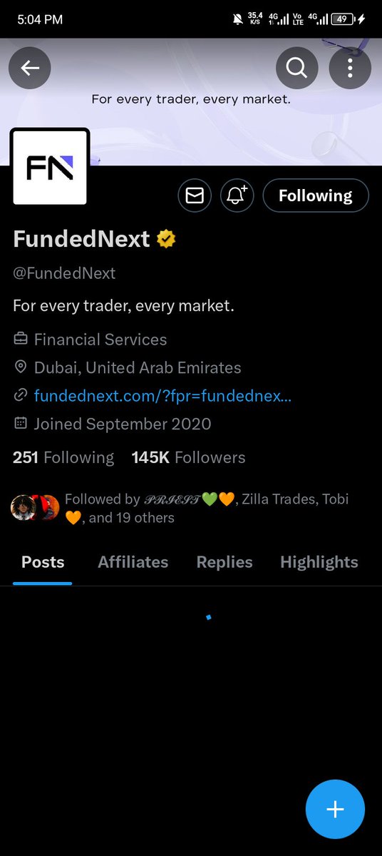 NobleJunior5's tweet photo. @midrizzy1 @FundedNext @FNpartnersocial Done @midrizzy1 https://t.co/BdtI855x3k