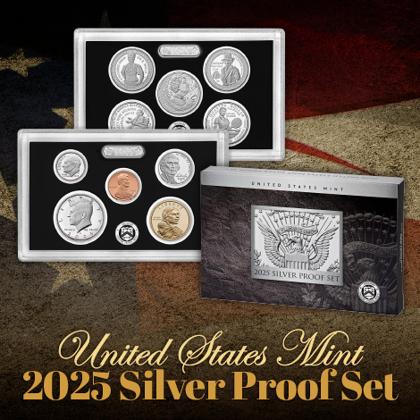 TheCoinVault's tweet image. Shop the link to get your hands on the 2025 Silver Proof Set in OGP today! Grab the annual set featuring the LAST five American Women's quarters here: bit.ly/4oJlssF #USMintReleases #SilverProofSet #OGP #AnnualSets #AmericanWomensQuarters #TheCoinVault