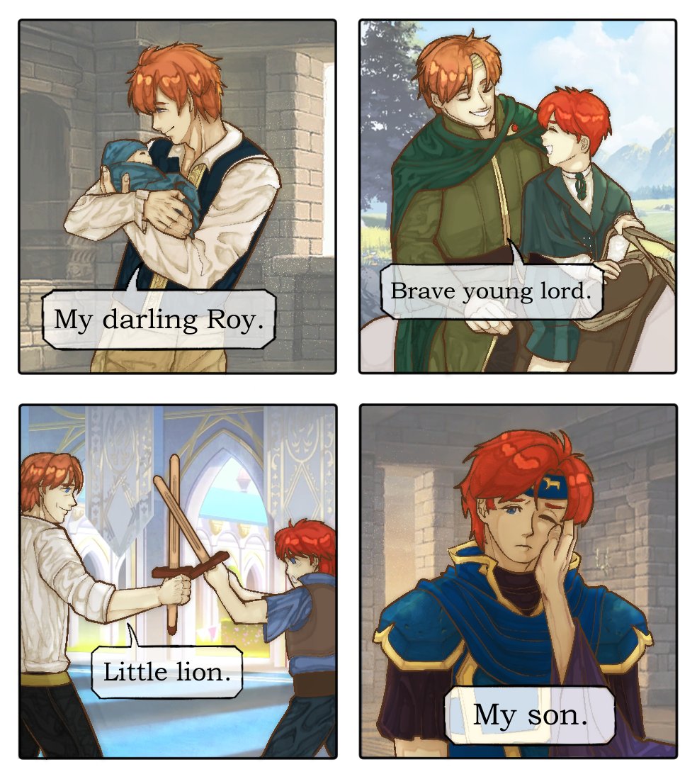Eliwood watches Roy grow, until he has to let go