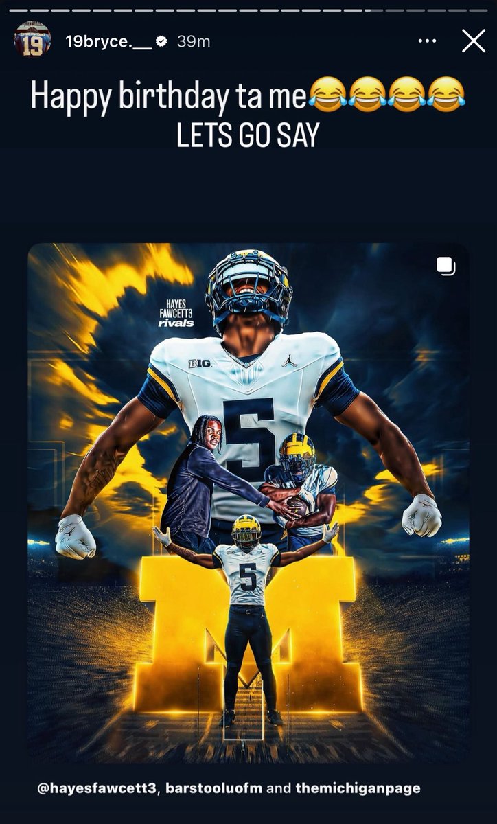 Safe to say Bryce Underwood is happy!