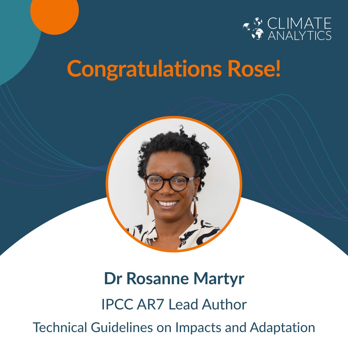 CA_Latest's tweet photo. 🎉 We’re excited to announce that our Senior Scientist @RosanneMartyr from Saint Lucia will be serving as one of the #IPCC Lead Authors of the Technical Guidelines on Impacts and Adaptation (TGIA) #AR7 report! 🎉

https://t.co/CKyuHVSvLk https://t.co/tUtwXHXOG6