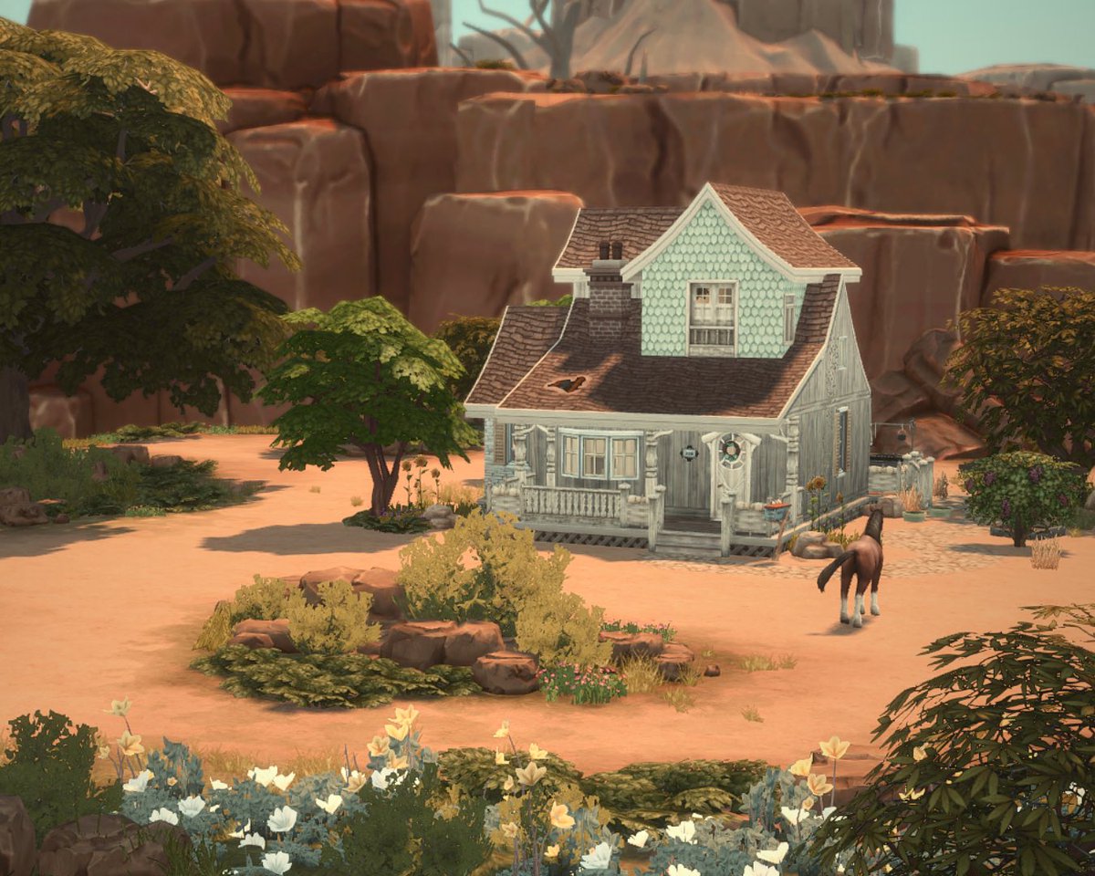#EAPartner 🌿🐴 Small Farmhouse in Chestnut Ridge ✨ speedbuild here: youtu.be/gHi0YmtSnO0?si… #TheSims4