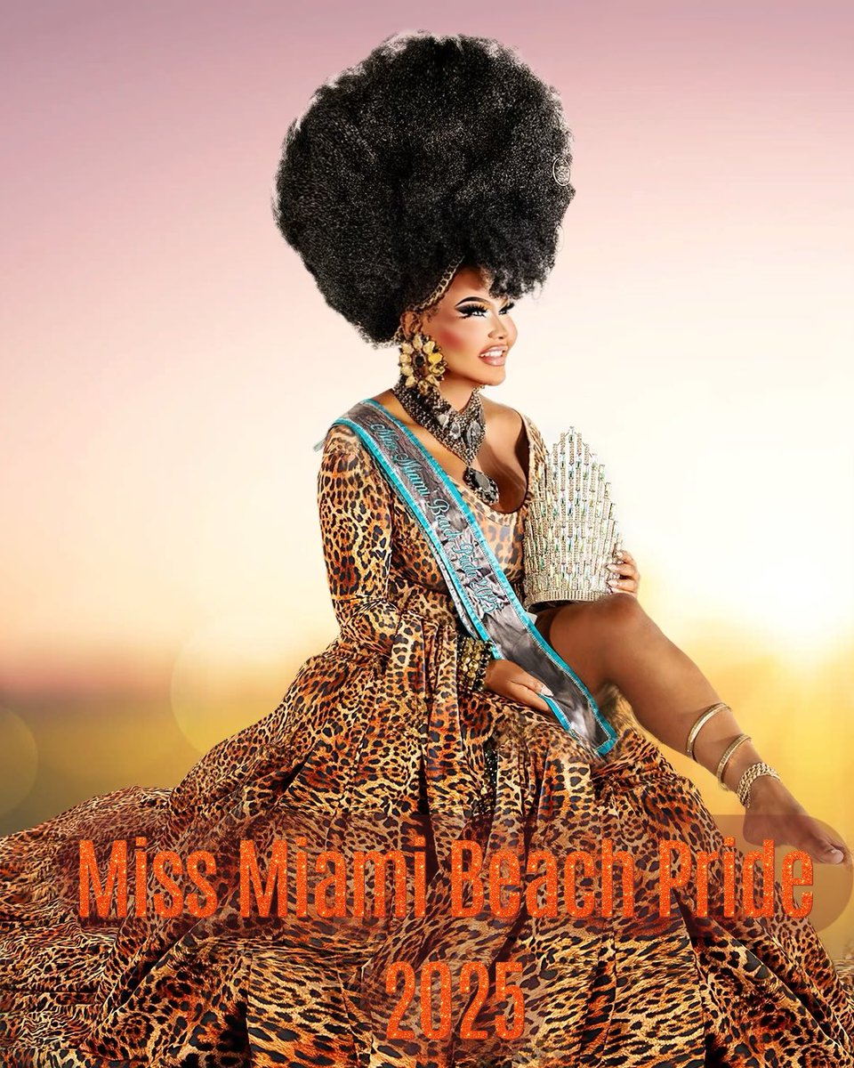 AkashaOhara's tweet photo. Miss Miami Beach Pride 2025 https://t.co/XmWda2BYVs