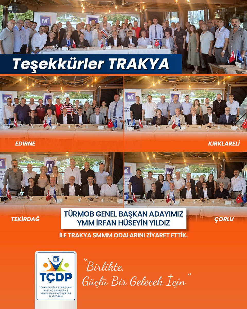 TÇDP olarak TÜRMOB Genel Başkan Adayımız YMM İrfan Hüseyin Yıldız ile Edirne, Kırklareli, Tekirdağ ve Çorlu SMMM Odalarımızı Ziyaret Ettik.

“BİRLİKTE GÜÇLÜ BİR GELECEK İÇİN”

Teşekkürler…🙏#Edirne #Kırklareli #Trekirdağ #Çorlu

#TÇDP