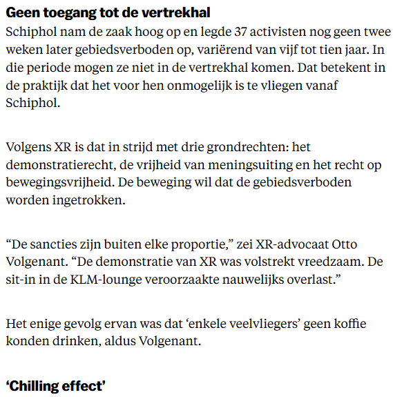 Matthijs85's tweet image. Een gebiedsverbod van 10 jaar om demonstraties onmogelijk te maken? 🤨 parool.nl/nederland/xr-w…

Dit is niet alleen zwaar buiten proportie; vreedzaam demonstreren zou uberhaupt niet bestraft moeten worden!
#Schiphol vs #ExtinctionRebellion