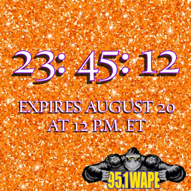 951wape's tweet image. 👀✨🕛🫣🤩 
#countdown #bigannouncement #staytuned #951wape