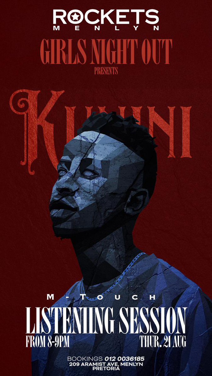 You’re invited to an exclusive listening session for my brand new EP #Kunini on Thursday, 21 Aug at Rockets Menlyn. Seats are limited so please RSVP to secure your spot: forms.gle/mPPXLBwqLe2EeE… ❤️