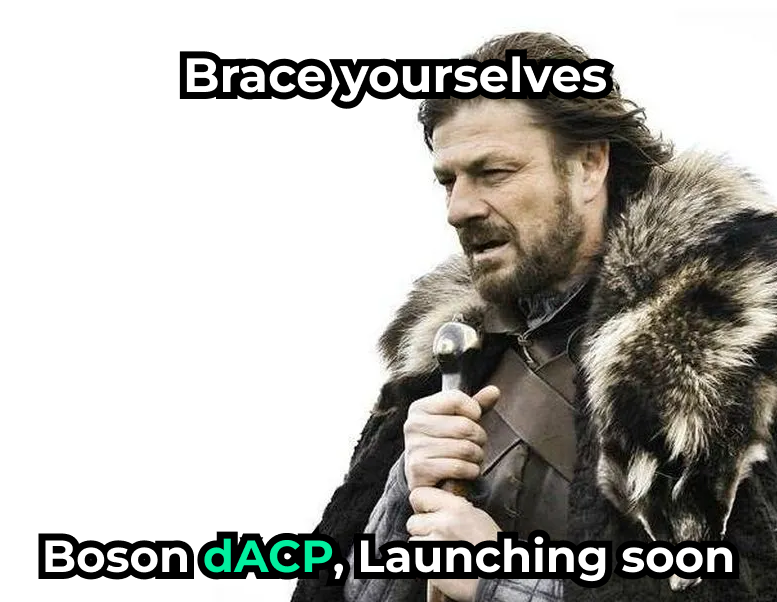Satoshi Scribes.eth (@satoshiscribes) on Twitter photo The <a href="/BosonProtocol/">Boson dACP</a> and <a href="/FermionProtocol/">Fermion Protocol</a> are uniting to form the Boson Decentralized Agentic Commerce Protocol (dACP).
I'm impressed by this. Boson and Fermion merging creates one protocol handling everyday trades and high-value assets.
I look forward to seeing the impact in The <a href="/BosonProtocol/">Boson dACP</a> and <a href="/FermionProtocol/">Fermion Protocol</a> are uniting to form the Boson Decentralized Agentic Commerce Protocol (dACP).
I'm impressed by this. Boson and Fermion merging creates one protocol handling everyday trades and high-value assets.
I look forward to seeing the impact in