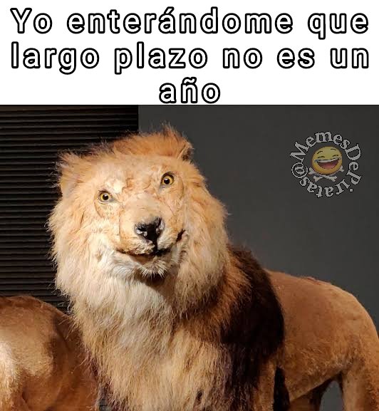 MemesDePiratas's tweet photo. ¿Cómo que un año no es largo plazo?
Si a mi mi youtuber de cabecera me dijo que la media móvil de 200 era la de largo, 100 mediano y 15 corto. 🫠😬😦
El horizonte de inversión es uno de los conceptos mal entendidos de la inversión.
#EsMeme
#PeroNoEsMeme https://t.co/tIIsYQUeRv