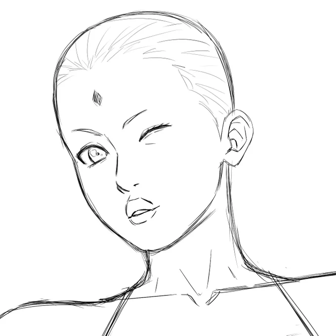 ニンダイ見ながらテキトーに描いてた、ヘアスタイルどうしようかな🤔?

……おやすみ😴💤 