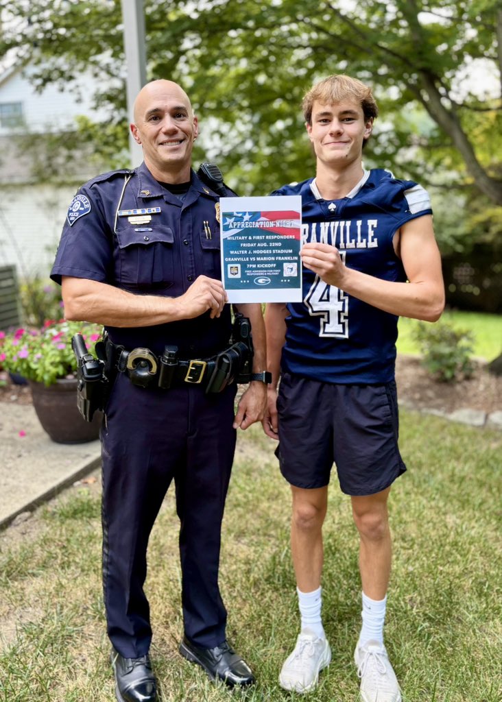 Operation Buckeye Guard
Father Son to celebrate Military &amp; First Responders Appreciation night together at Granville HS this Friday
