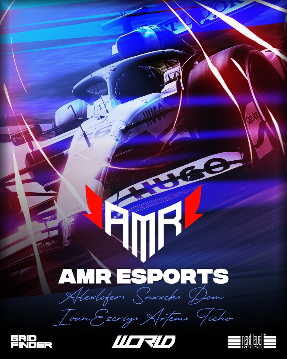 World Online Racing (@worleague) on Twitter photo Our third debuting team is <a href="/AMR_EsportsF1/">AMR Esports</a> - also our second Spanish-based organisation! ๐ช๐ธ
The second newest team to have been introduced so far, we will see plenty of Legacy Division debuts handed out ๐ถ
#WORLDS6 Our third debuting team is <a href="/AMR_EsportsF1/">AMR Esports</a> - also our second Spanish-based organisation! ๐ช๐ธ
The second newest team to have been introduced so far, we will see plenty of Legacy Division debuts handed out ๐ถ
#WORLDS6