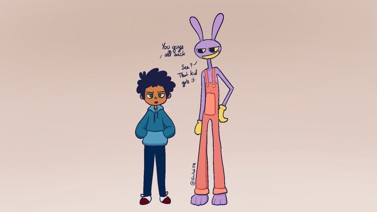 I know Camp Camp fandom is dead but... Max and Jax I guess🤷#TADC #Jax #CampCamp