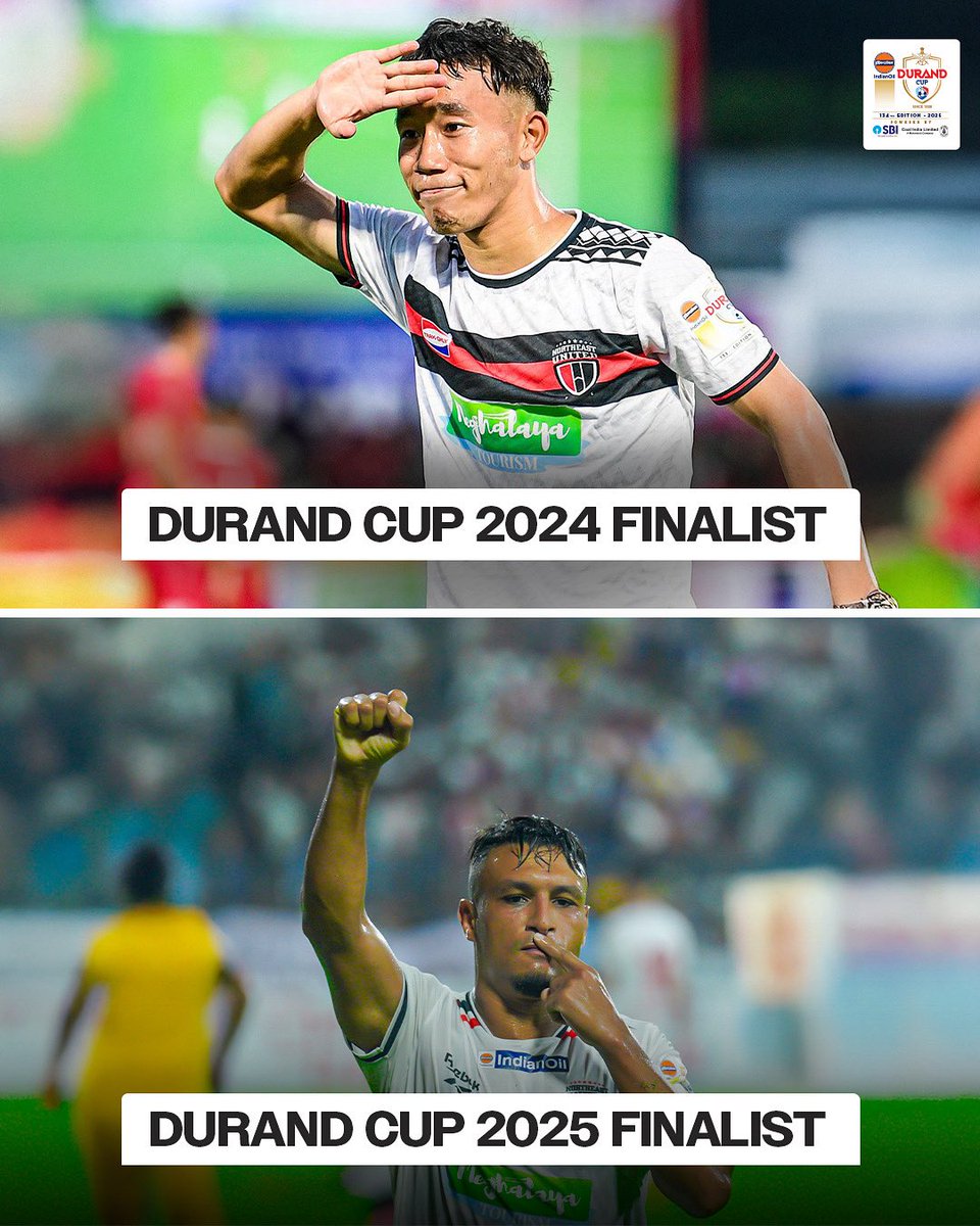 IndSuperLeague's tweet photo. π₯ Back-to-Back! π₯
The #Highlanders are making it quite a habit! π
#SLFCNEU #DurandCup2025 #ShillongLajongFC #NorthEastUnitedFC #IndianFootball #134thEditionofIndianOilDurandCup | @NEUtdFC @HighlanderB8 https://t.co/i3DPS2srSF