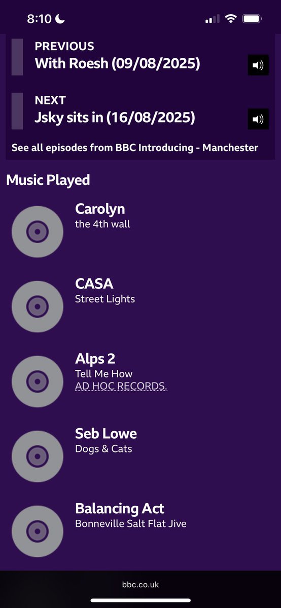 Seb Lowe (@seb_lowe_music) on Twitter photo Massive thanks to <a href="/jskychat/">Jsky</a> <a href="/BBCRadioManc/">BBC Manchester</a> <a href="/bbcintroducing/">BBC Music Introducing</a> for giving ‘Dogs & Cats’ a spin last week🤝
Listen here folks - bbc.co.uk/programmes/m00… Massive thanks to <a href="/jskychat/">Jsky</a> <a href="/BBCRadioManc/">BBC Manchester</a> <a href="/bbcintroducing/">BBC Music Introducing</a> for giving ‘Dogs & Cats’ a spin last week🤝
Listen here folks - bbc.co.uk/programmes/m00…