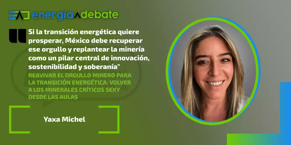 energiaadebate's tweet photo. Se promueve la #TransiciónEnergética, las renovables y los semiconductores, pero ¿estamos formando talento? 👩‍🏭 La #minería en México ha perdido prestigio, debemos devolvérselo ⭐️ Yaxa Michel lo explica en #DiarioDeLaTransicionEnergetica ⏬
https://t.co/reaTp6ACpq https://t.co/DkcFLemYUP