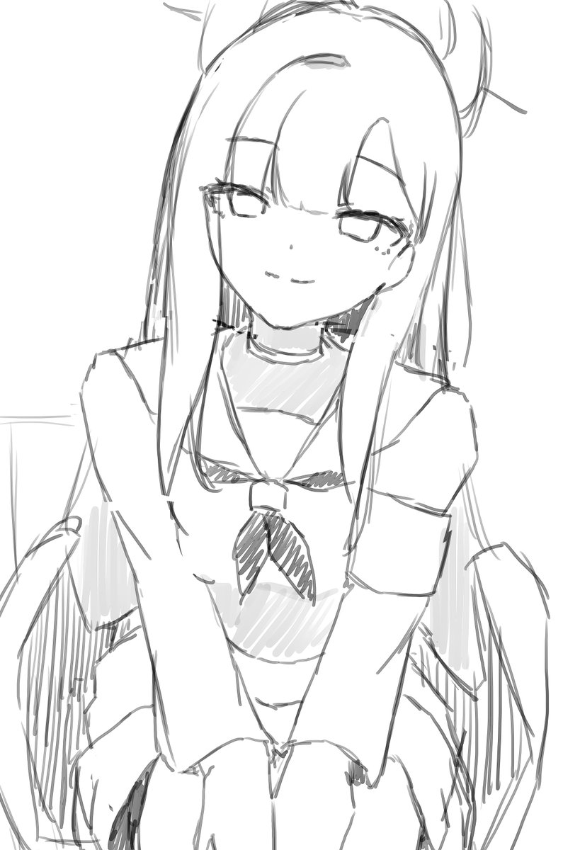 イラスト作成中です。 #仲正イチカ #ブルアカ #正義実現委員会 #Bluearchivefanart #ブルアカイラスト部 #nakamasaichika