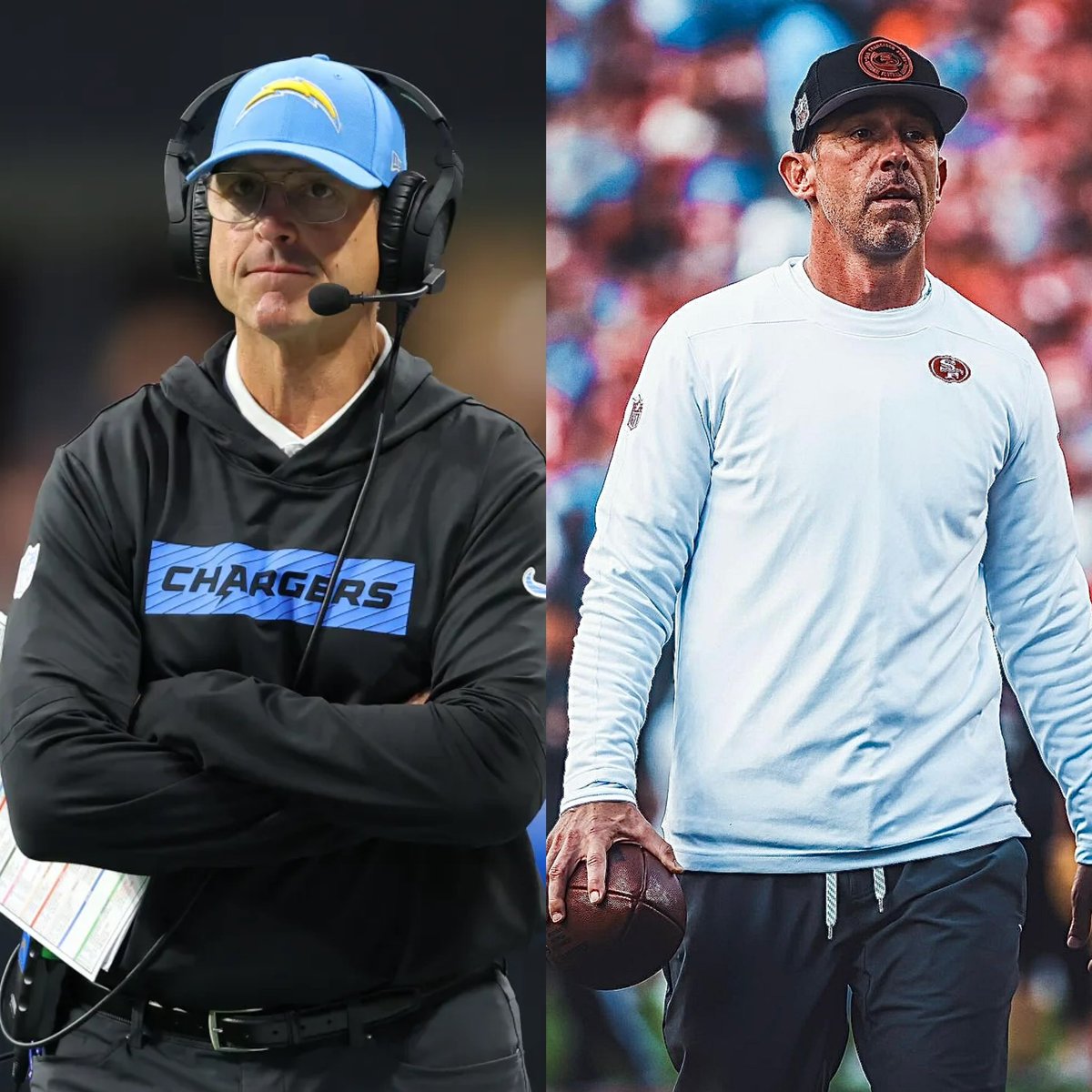 Brian Baldinger was asked if he was starting a team, which coach would he rather have, Kyle Shanahan or Jim Harbaugh:

“I would take Harbaugh. Just because wherever he goes, he instills toughness in his team. For him to take a Brandon Staley team, that was as soft as tissue