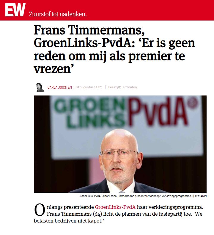 O ja, dat doen we zéker wél, Frans!

We leven immers niet in Venezuela.