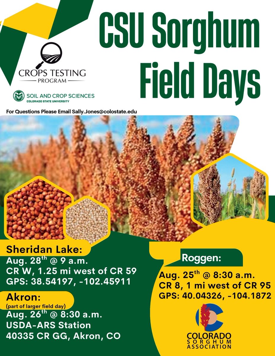 Tired of spraying and getting ground ready for wheat? Come to a field day!