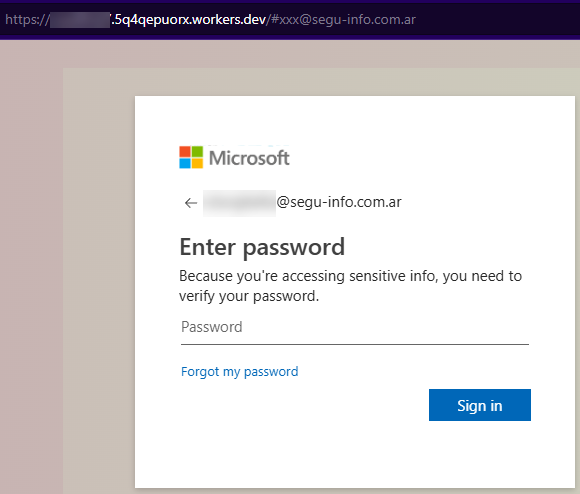 SeguInfo's tweet photo. 🚨OJO: están llegando correos #phishing completamente orientados a la empresa atacada. Simulan provenir de MS y redireccionan a páginas falsas de Office para robar creds.
Activen 2FA SIEMPRE! https://t.co/ThGW8HOQn8
