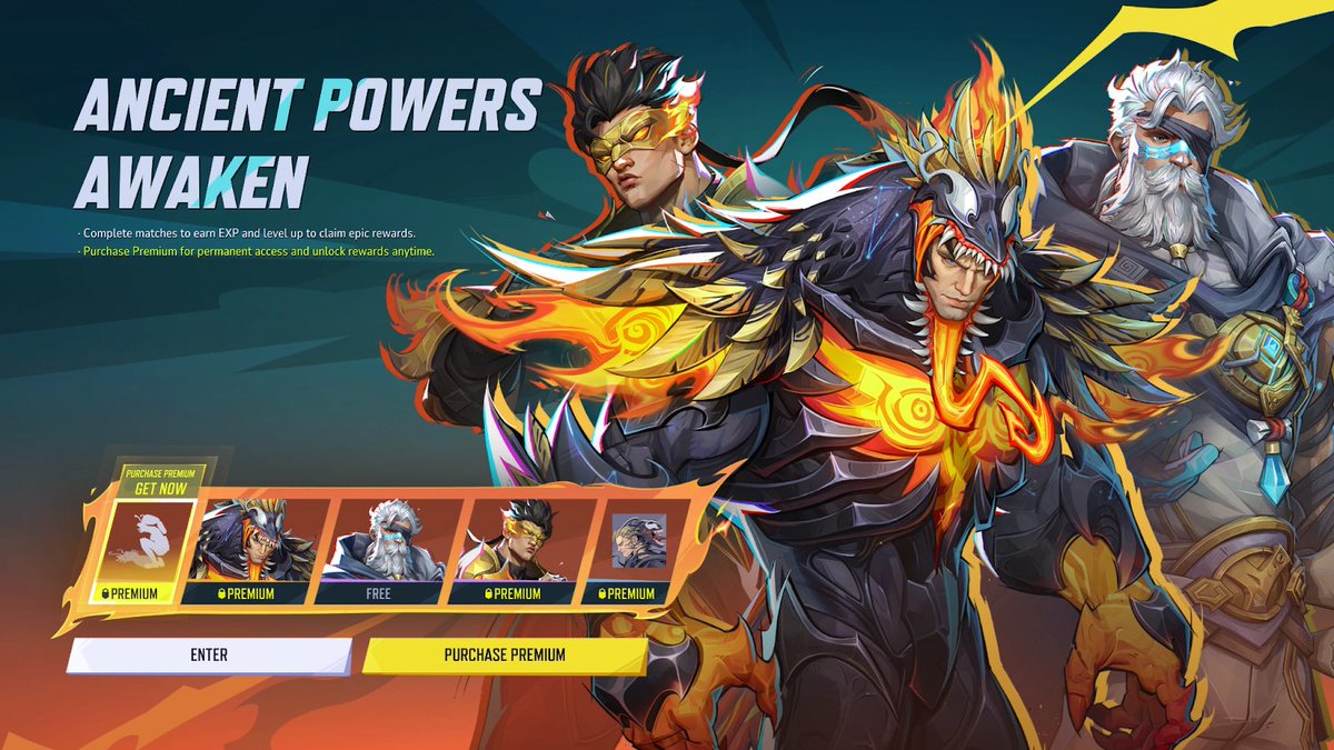 ‼️NEW EVENT PASS “Ancient Powers Awaken” 

-Iron Fist, Venom, and Strange skins