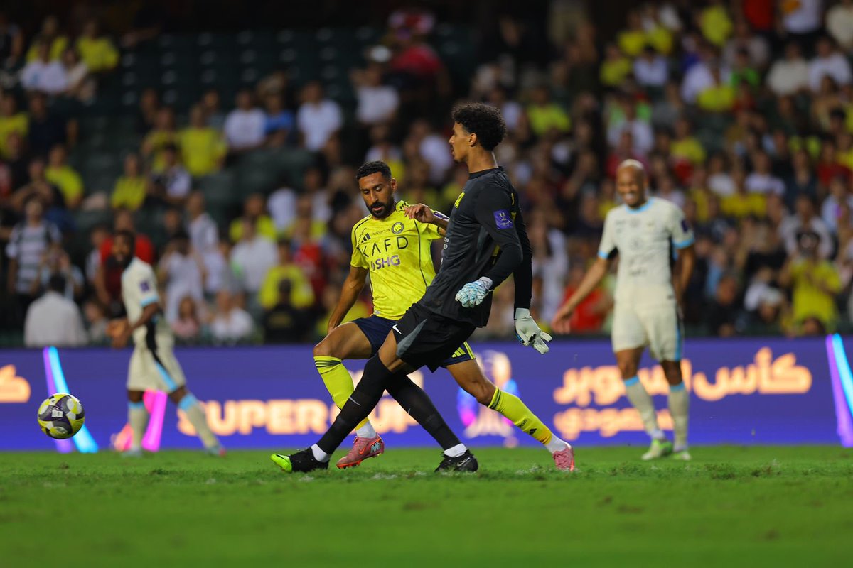 الف مبروك ياعالميين  
الحمد لله على الفوز والتأهل  لنهائي #كاس_السوبر_السعودي 
ومانستغنى عن دعمكم في اللقاء القادم 💛💙

#النصر_الاتحاد 
#النصر_في_هونغ_كونغ