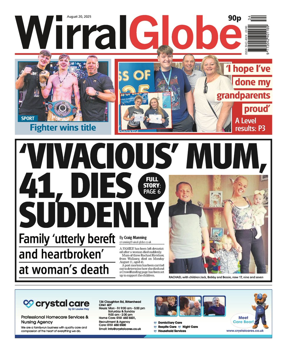 Richard Duggan (@rjkduggan) on Twitter photo The latest edition of the Wirral Globe is on sale from Wednesday📰
<a href="/WirralGlobeNews/">Wirral Globe</a> #TomorrowsPapersToday #Newsquest #BuyAPaper #LocalNewsMatters #TranmereRovers The latest edition of the Wirral Globe is on sale from Wednesday📰
<a href="/WirralGlobeNews/">Wirral Globe</a> #TomorrowsPapersToday #Newsquest #BuyAPaper #LocalNewsMatters #TranmereRovers