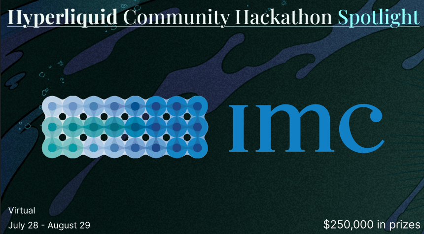 hl_hackathon's tweet photo. 💡Sponsor Spotlight💡

@IMCTrading is a global trading firm bringing deep liquidity &amp; innovative tech to digital assets.

On Hyperliquid, we’re CMI - a top validator &amp; supporter of the network since day one.

👉 We're hiring:
https://t.co/Fj7o2YjX6R
https://t.co/PvLWCYTzOI https://t.co/GkLgFdqONc