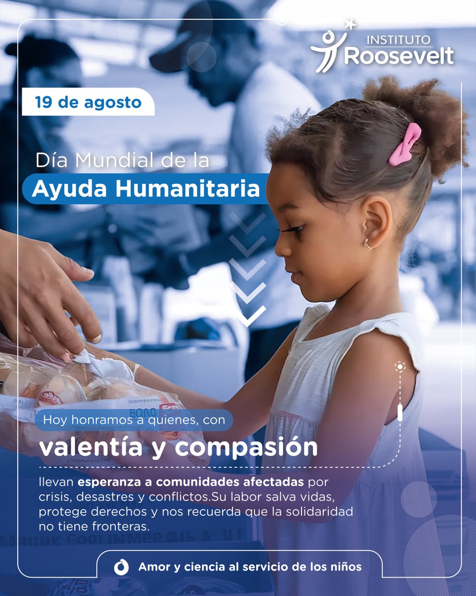 🌍💛La ayuda humanitaria salva vidas y reconstruye esperanzas, hoy rendimos homenaje a quienes, en medio de las crisis, llevan alivio y dignidad a quienes más lo necesitan.

#DíaMundialDeLaAyudaHumanitaria #Solidaridad