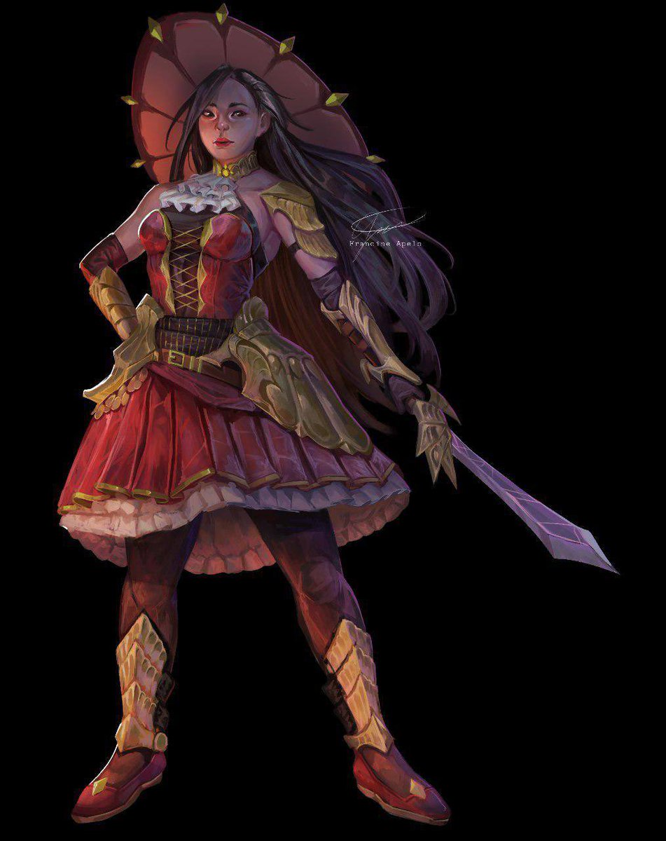 GentlemanOtter's tweet photo. @DCyann I will throw my dhampir noble woman into the mix for sure. https://t.co/ZoUmeM8Doi