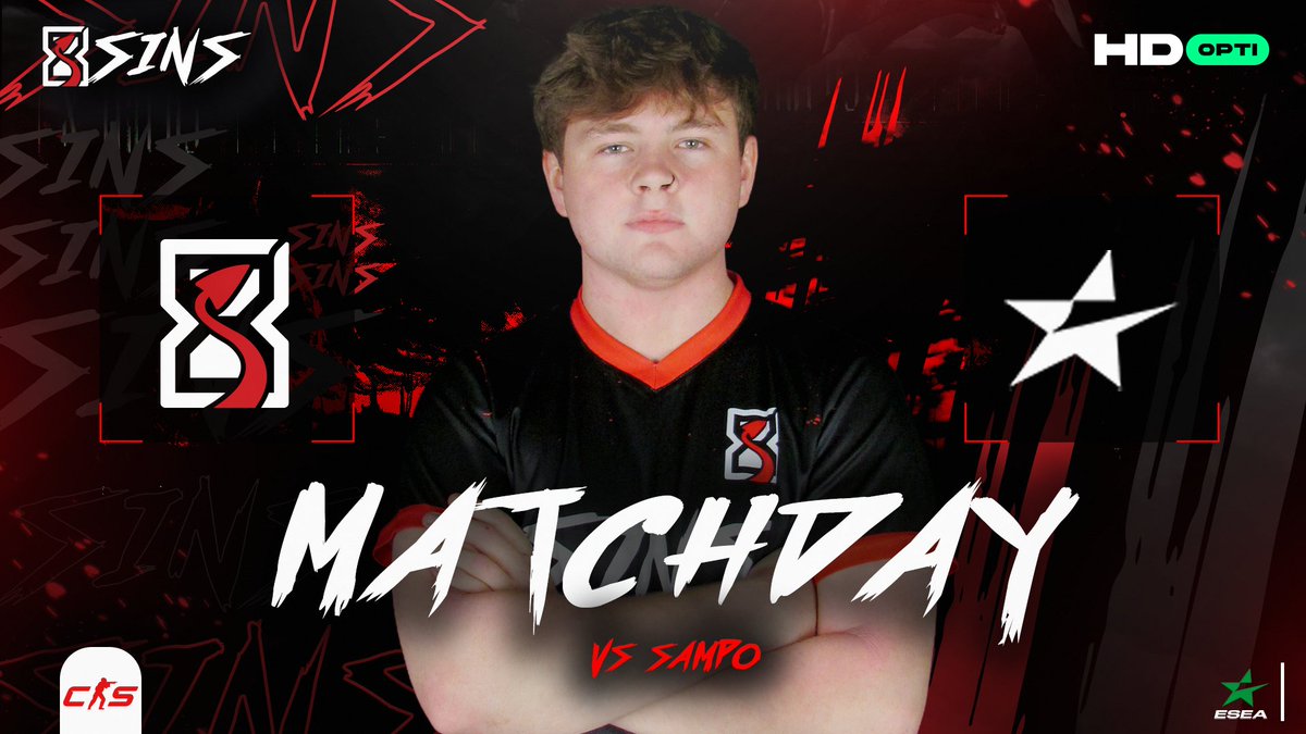 8Sins (@8sinsesports) on Twitter photo The Finns may bring the chill, but we bring the burn ๐ซ๐ฎ๐ฅ
โ๏ธ | <a href="/ESEA/">ESEA League</a> Main Season 54
๐ | #SAMPO
โฐ | ๐ฌ๐ง 19:00 / ๐ช๐บ 20:00
๐บ | twitch .tv/8sinsesports The Finns may bring the chill, but we bring the burn ๐ซ๐ฎ๐ฅ
โ๏ธ | <a href="/ESEA/">ESEA League</a> Main Season 54
๐ | #SAMPO
โฐ | ๐ฌ๐ง 19:00 / ๐ช๐บ 20:00
๐บ | twitch .tv/8sinsesports