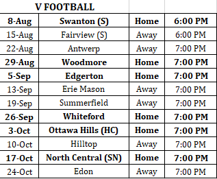 LocoAthletics's tweet photo. Varsity FB Schedule Change

Week 5 @ Summerfield has been moved back to Friday night Sept 19, 2025.  Kick-off will be at 7:00 pm

Updated Schedule https://t.co/6wkWz4pLEv