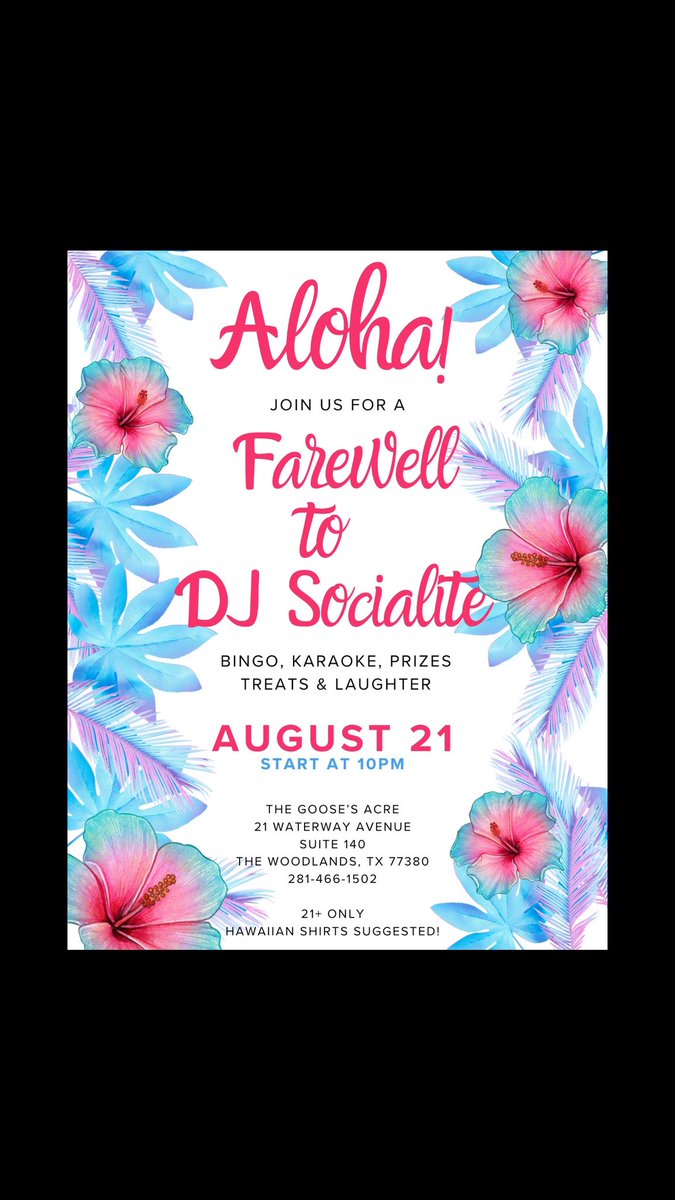 #Pizza | #Pints | #Music
#Tuesday #Special
1/2 PRICE PIES 🍕
ANY #pizza All Day
(Dine-in Only)
#brickoven #pizzas🔥

#HappyHours 3P-7P &amp; 9P-11P 

#TexasTuesday 🍺🥃
$5 Select #TexasBeer &amp; #Spirits 

LIVE ACOUSTIC 6P-9P 🎸

#WoodlandsWaterway
#TheWoodlandsTX #SpringTX #ConroeTX