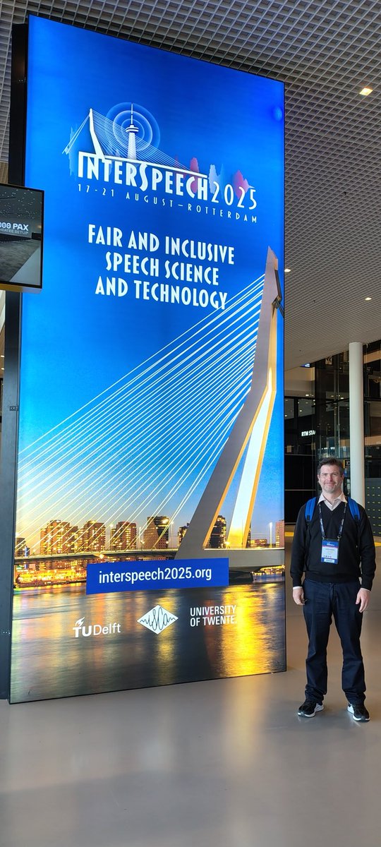 Asistiendo a Interspeech 2025 en Rotterdam. <a href="/ISCAInterspeech/">INTERSPEECH 2025</a>