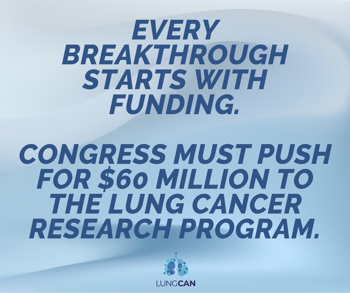 LungCAN's tweet photo. Every breakthrough starts with funding.
Congress must push for $60 million to the Lung Cancer Research Program. Early detection and bold innovation depend on it.
Add your voice to the fight: https://t.co/hqWyo8eSs4
#LungCancer #RestoreCDMRP #LungCAN https://t.co/cLbD5o5Ybq