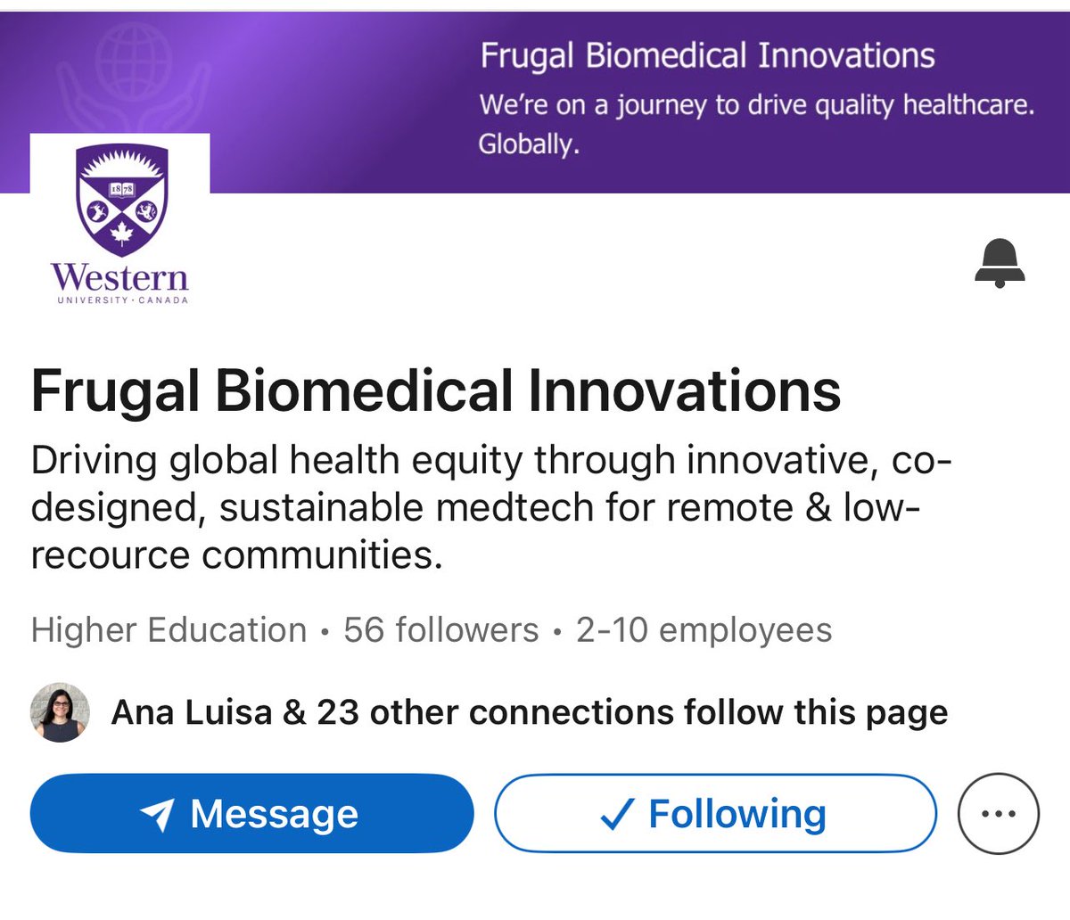 MutumbaMargaret's tweet photo. You’re invited: Follow our NEW program page ✨👇🏾

Link: https://t.co/Hu0hxTaRrH

#Innovation #WesternU #Frugal #Biomedical #Engineering #MedTech #GlobalHealth #technologia #equity https://t.co/7FiFiVMdVh