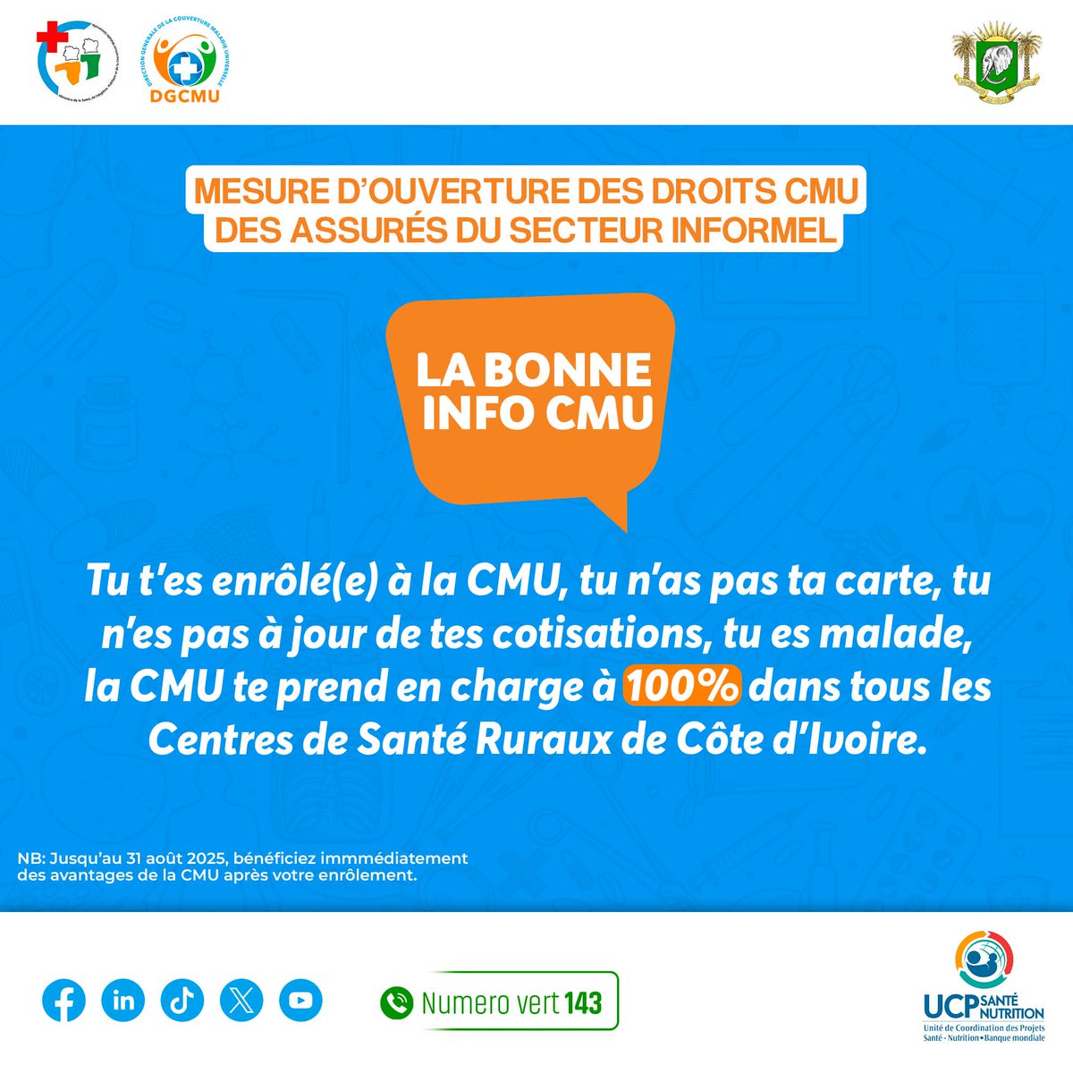 Direction Générale de la CMU - Côte d'Ivoire tweet media