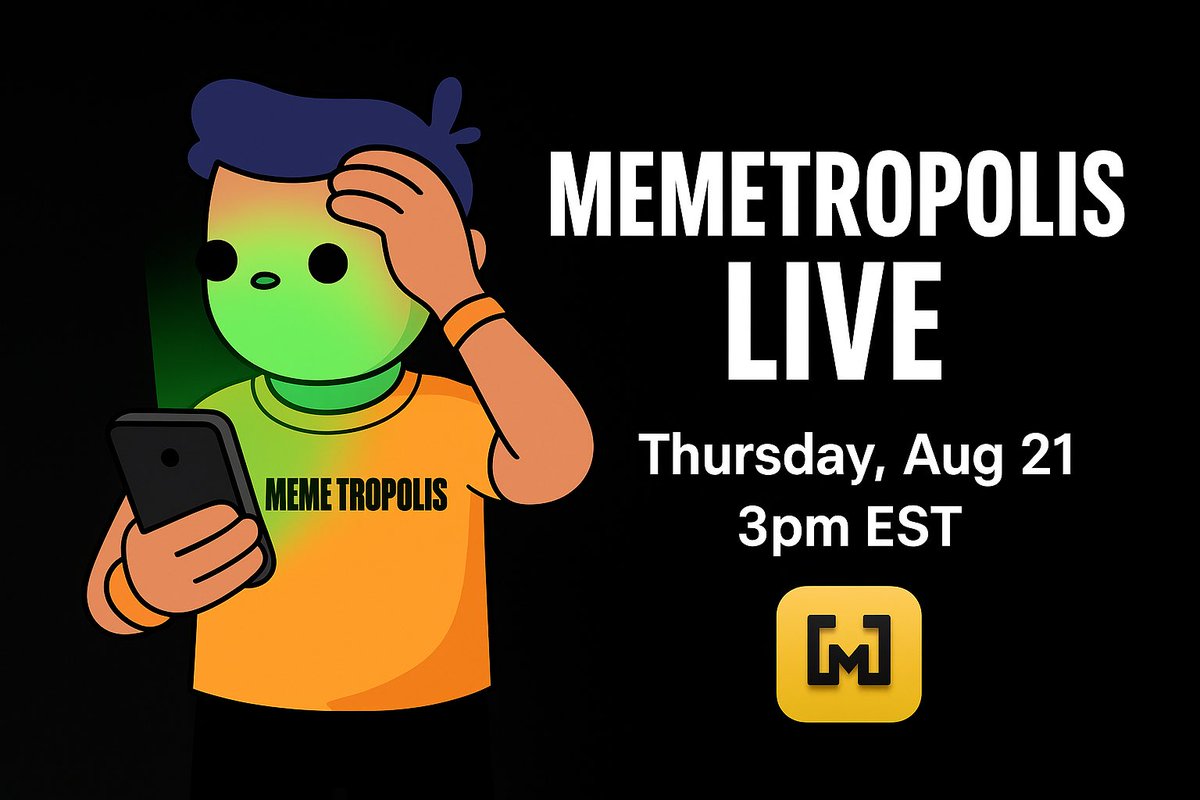 LIVE this Thurs @ 3pm EST - Tune in and learn how we are bringing 
Native Interoperability to MEMES! 

x.com/i/spaces/1OwxW…