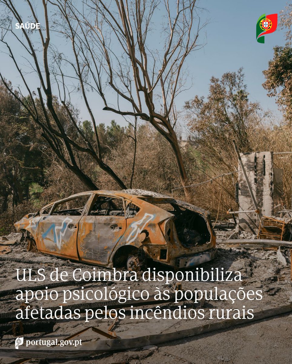 saude_pt's tweet photo. ULS de Coimbra está a reforçar a sua presença no terreno para dar apoio psicológico às populações mais afetadas pelos incêndios rurais. https://t.co/4QV2waCZq8