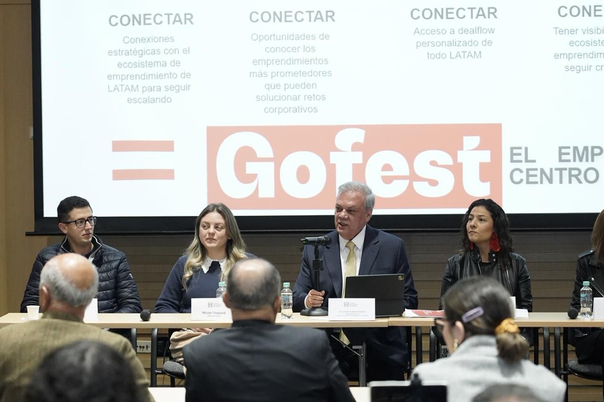 🚀 ¡Comienza la cuenta regresiva para #Gofest2025! Del 26 al 30 de agosto en <a href="/AgoraBogota/">Ágora Bogotá</a> viviremos el festival gratuito de emprendimiento e innovación más grande de LATAM organizado por la <a href="/camaracomerbog/">Cámara de Comercio de Bogotá</a> junto a aliados importantes como <a href="/platzi/">Platzi</a>, <a href="/EndeavorCol/">Endeavor Colombia</a> y <a href="/MenteX_co/">MenteX</a>.