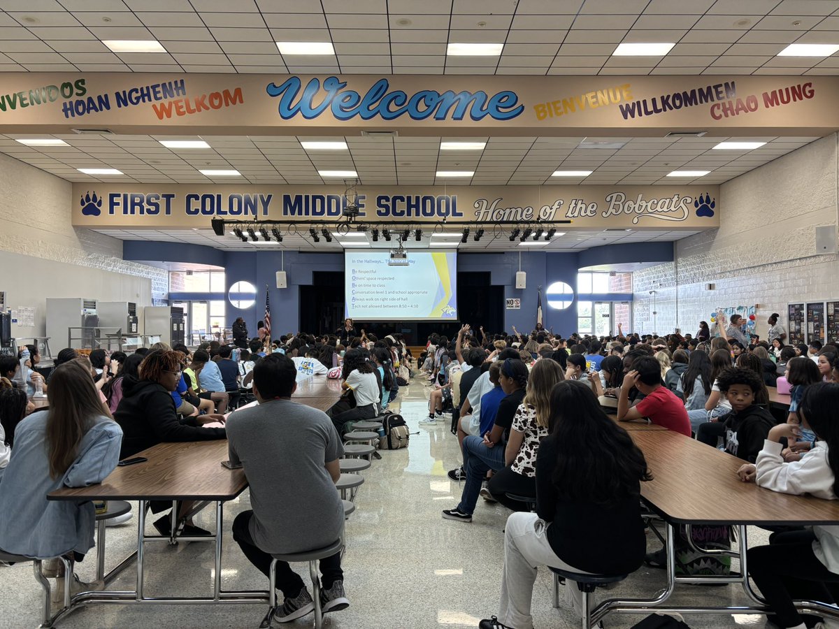 6th grade rocked their expectation talk. They are ready to live the Bobcat Way and Lead the PAC!
