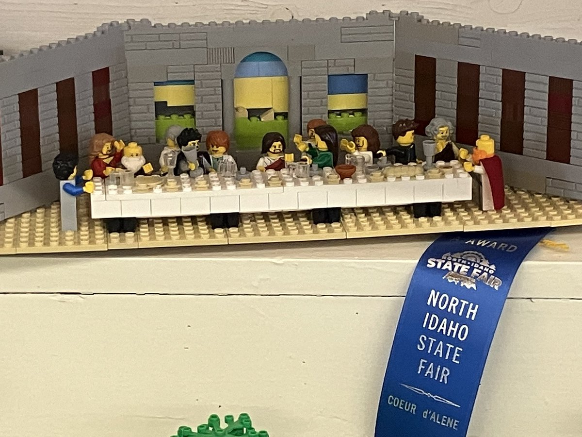 CatholicVote's tweet image. Award-winning LEGO submission from the North Idaho State Fair. 👏