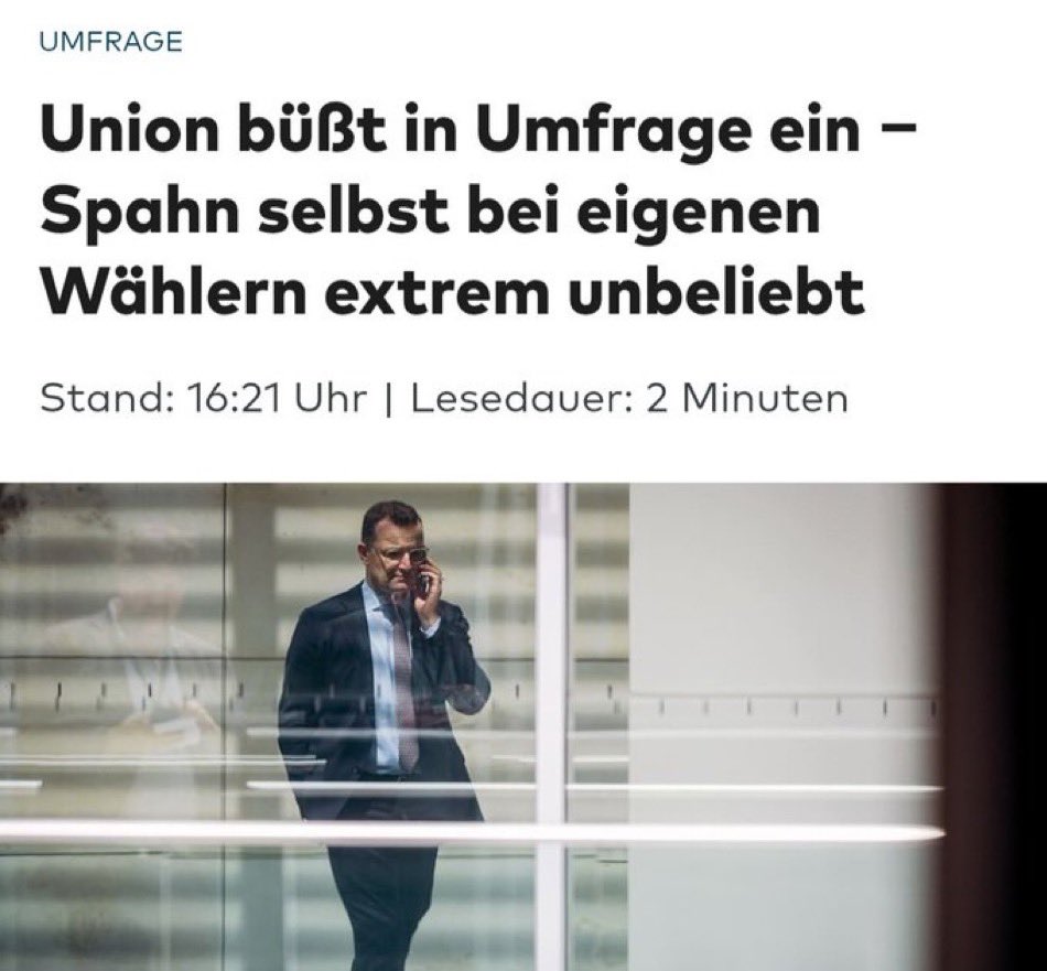 <a href="/cducsubt/">CDU·CSU</a> <a href="/jensspahn/">Jens Spahn</a> sollte sich zu überhaupt gar nichts mehr äußern, es sei denn, die Äußerungen finden vor einem Untersuchungsausschuss statt oder betreffen seine Rücktrittserklärung. #SpahnUntersuchungsausschuss #SpahnRücktritt #korruptunion #VillaGate #DinnerGate #Nius