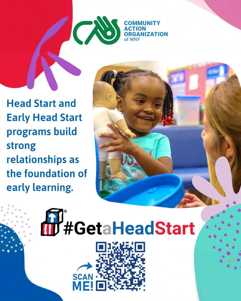 CAOWNY's tweet image. Give your child a strong start in life with CAO of WNY’s Head Start and Early Head Start programs!

Our programs help children build meaningful relationships.

📚 Ready to learn more and apply for a school near you? Visit 👉 caowny.org/head-start

#GetaHeadStart #CAOWNY