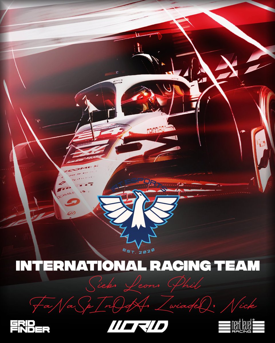 World Online Racing (@worleague) on Twitter photo Our penultimate roster to reveal is <a href="/Team_IRT/">International Racing Team</a>
<a href="/FaNaSpInOdA_/">FaNaSpInOdA</a> featured several times for race-winning team <a href="/GranTrack10/">Gran Track 10</a> last season and makes an immediate return 😃
#WORLDS6 Our penultimate roster to reveal is <a href="/Team_IRT/">International Racing Team</a>
<a href="/FaNaSpInOdA_/">FaNaSpInOdA</a> featured several times for race-winning team <a href="/GranTrack10/">Gran Track 10</a> last season and makes an immediate return 😃
#WORLDS6