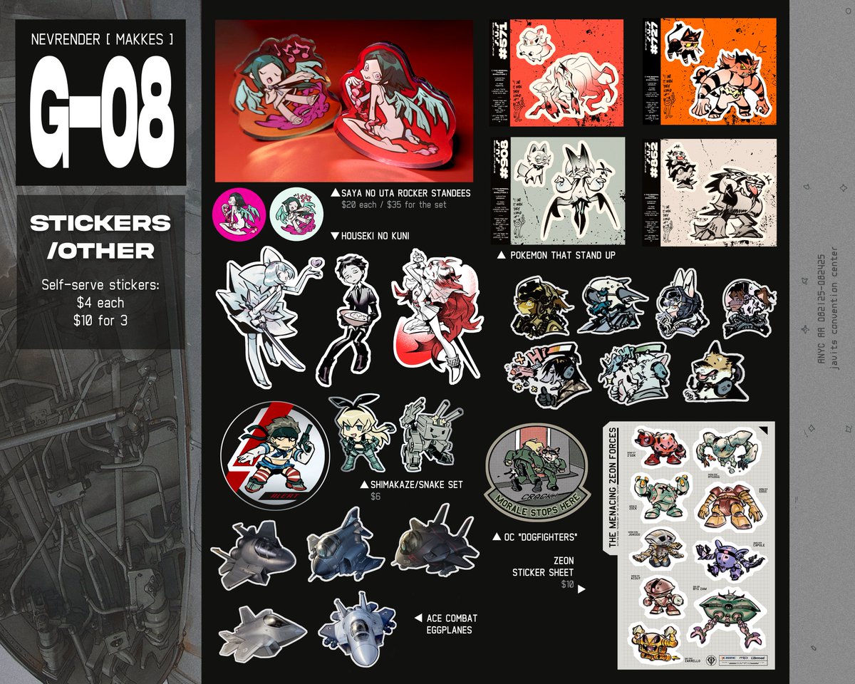 I'll be at ANYC this week, table G08! Will be bringing most of my AX catalogue.

First ANYC and east coast con, looking forward to checking it out. 

#anyc #anyc2025 #AnimeNYC