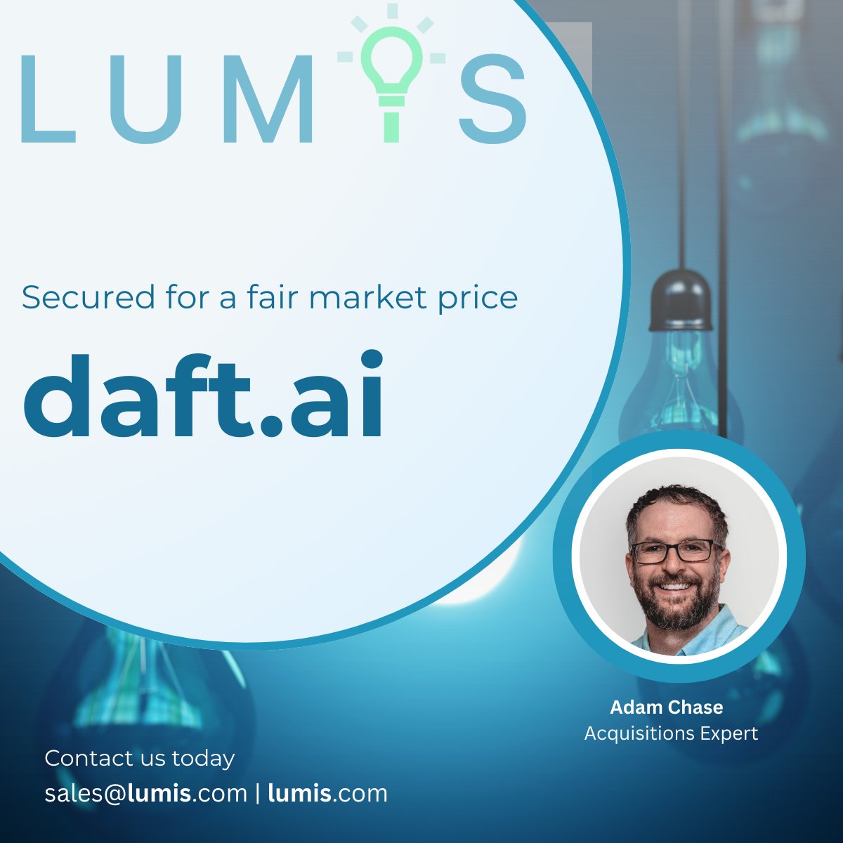 lumis_com's tweet photo. https://t.co/5D9k4LXG1V has been acquired!

Congrats to our client on securing this domain name. Good things on the horizon!

#Lumis https://t.co/mvVSu6pZYk