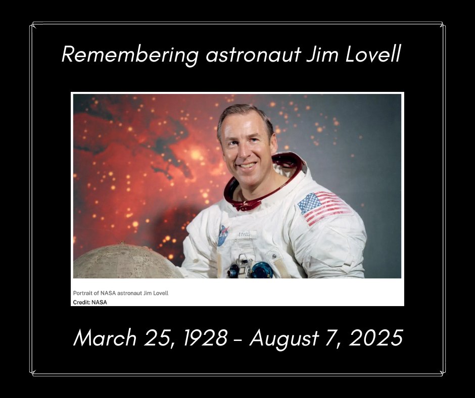 We lost a true hero last week. Jim Lovell was a man of innumerable and remarkable accomplishments. Among these, he forged our path to the moon. We will push forward in his honor, back to the moon and beyond.

nasa.gov/news-release/a…