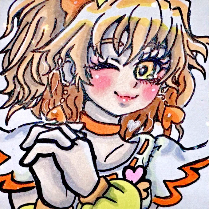 このパインの表情を超える表情を描けない。